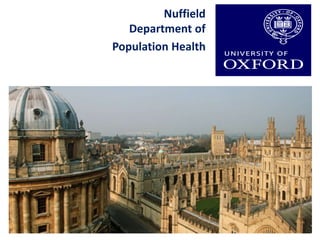 Nuffield
Department of
Population Health
 