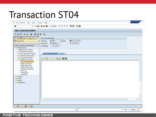 Transaction ST04
 