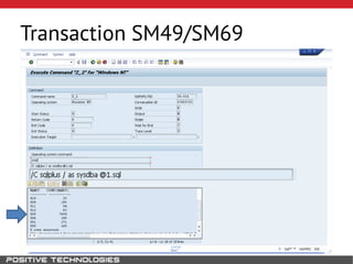 Transaction SM49/SM69
 