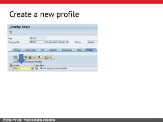 Create a new profile
 