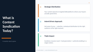 Mastering B2B Content Syndication for Lead Generation and ROI in 2026 ...