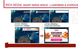 RICH MEDIA   ANGRY BIRDS SPACE | LASERBIRD  STARDUS
 