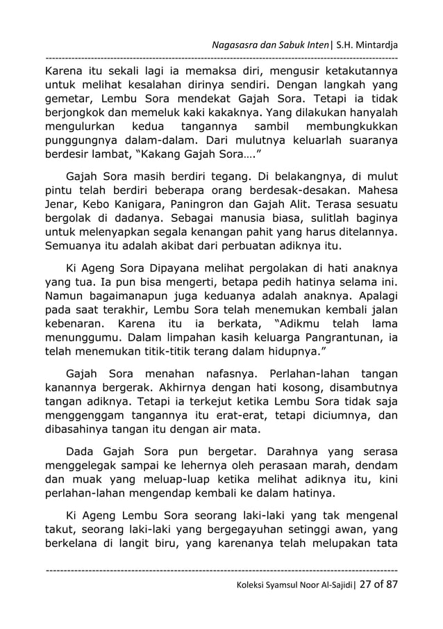 24 Nagasasra dan Sabuk Inten_Singgih Hadi Mintardja | PDF