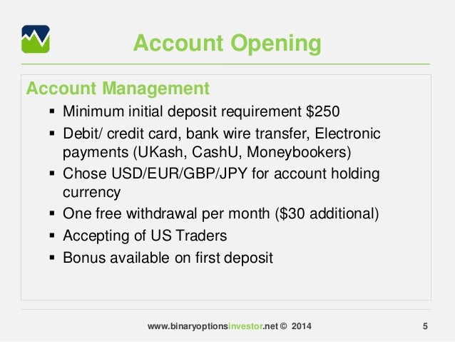 Binary options broker reviews