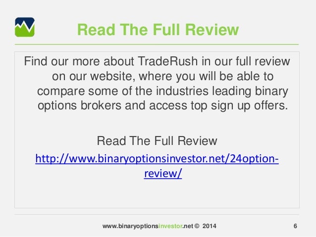 First binary option reviews