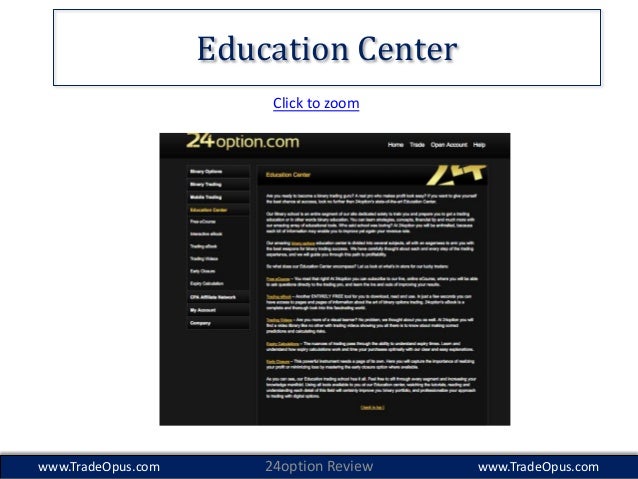 Option trading education review