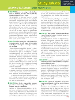 24 PART 1 Business CommuniCATion FoundATions 2 Mastering Team Skills ...