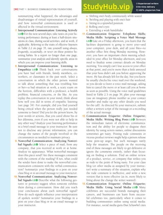 24 PART 1 Business CommuniCATion FoundATions 2 Mastering Team Skills ...