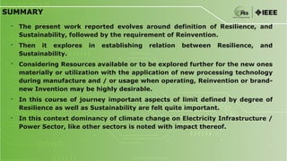 Reinvention in the Power Sector for Resiliency and Sustainability of ...