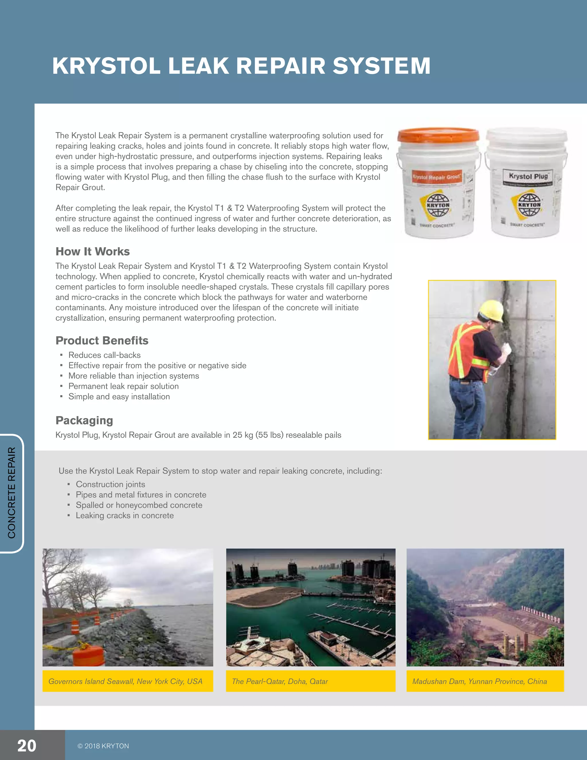 Kryton Concrete Waterproofing and Durability Solutions Guide | PDF