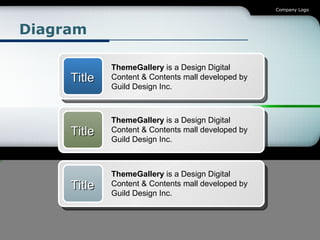 Diagram Title ThemeGallery  is a Design Digital Content & Contents mall developed by Guild Design Inc. Title ThemeGallery   is a Design Digital Content & Contents mall developed by Guild Design Inc. Title ThemeGallery  is a Design Digital Content & Contents mall developed by Guild Design Inc. 