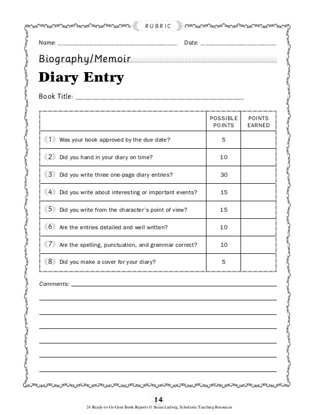 Scholastic 24 ready to go genre book reports 08 picture