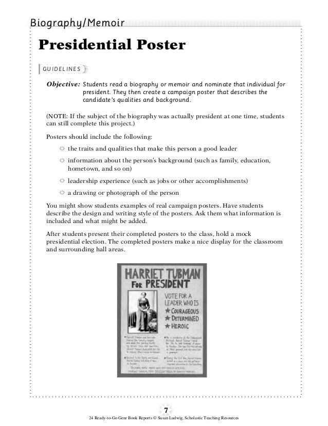 10 ready to go book reports picture