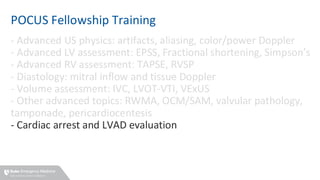Pocus Modality Training and Use of Cardiac POCUS in the Emergency Department | PDF