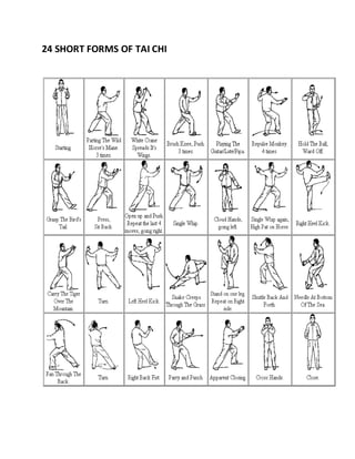 24 SHORT FORMS OF TAI CHI
 
