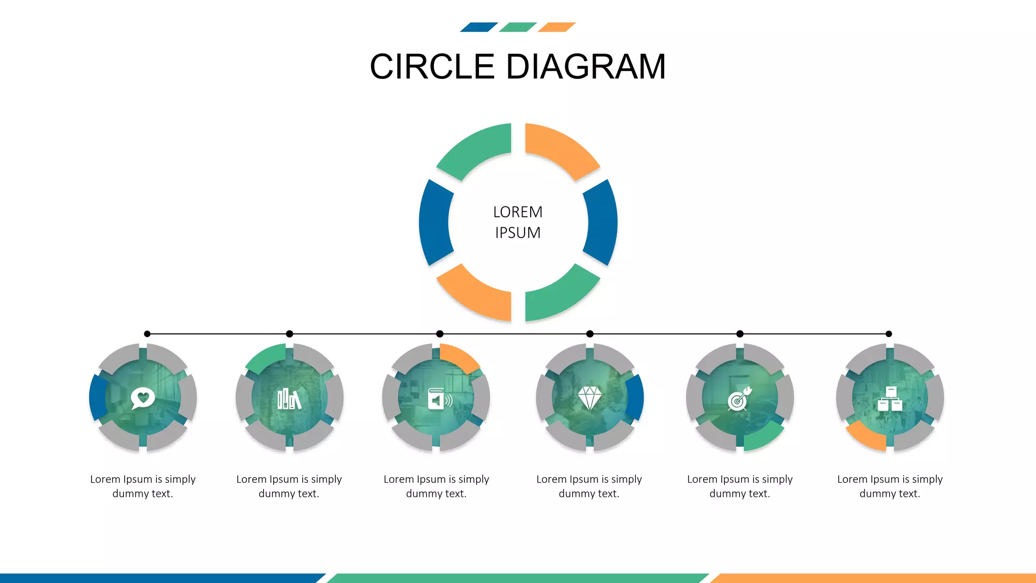 CIRCLE DIAGRAM
LOREM
IPSUM
Lorem Ipsum is simply
dummy text.
Lorem Ipsum is simply
dummy text.
Lorem Ipsum is simply
dummy text.
Lorem Ipsum is simply
dummy text.
Lorem Ipsum is simply
dummy text.
Lorem Ipsum is simply
dummy text.
 