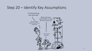Step 20 – Identify Key Assumptions
108
 