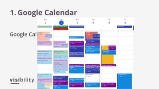Google Calendar je základ plánovania
1. Google Calendar
 