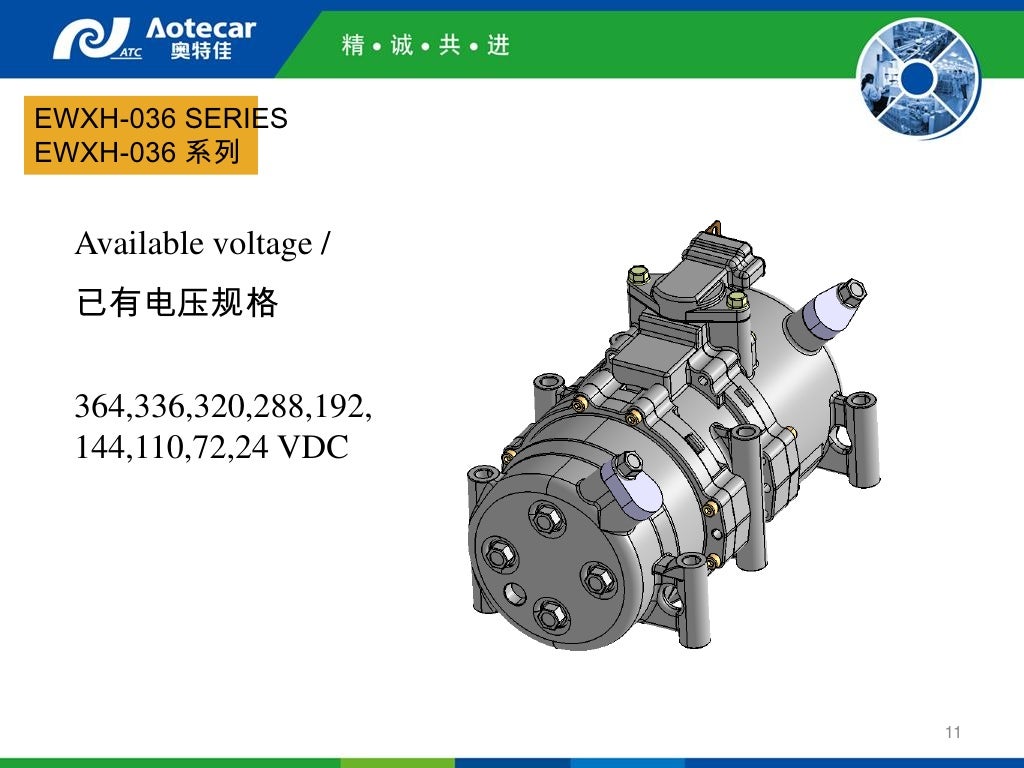 Introduction of electric vehicle air conditioning system