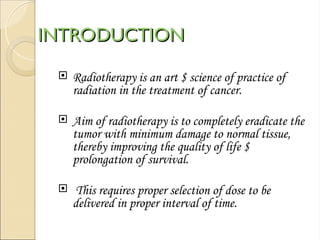 Principles of Time, Dose, and Fractionation in Radiotherapy for Cancer ...