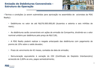 Apresentação - Segunda Emissão de Debêntures