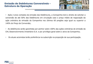 Apresentação - Segunda Emissão de Debêntures