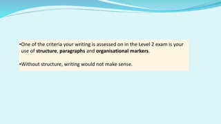FS English Level 2 – March 25, 2023 (Writing Structure and using ...