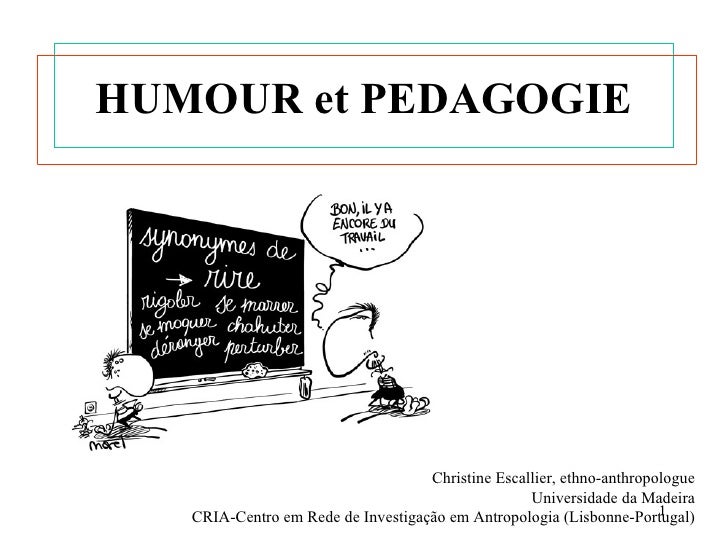 Présentation Humour et Pédagogie