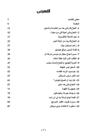 ‫اﻟﻔﻬﺮس‬
‫7‬                                                          ‫ت‬               ‫ا‬
‫9‬                                                                                  ‫ا‬
‫11‬          ‫وا‬             ‫ا‬                                       ‫ح‬            ‫1- ا‬
‫51‬               ‫ة‬                        ‫ً‬            ‫أ‬           ‫ح‬            ‫2- ا‬
‫71‬                                    ‫و‬                ‫ا‬       ‫ا د‬               ‫3-‬
‫32‬                   ‫ا م‬                           ‫أ‬               ‫ح‬            ‫4- ا‬
‫72‬                                    ‫ا‬            ‫ز‬           ‫5- راه دو‬
‫53‬                                ‫ه‬                                              ‫6-‬
‫93‬      ‫آ ِل‬
         ‫د‬                        ‫ِل‬
                                   ‫د‬                   ‫ح‬           ‫ة‬             ‫7-‬
‫34‬                    ‫ذ‬       ‫أ‬                    ‫ا يأ‬                         ‫8- ا‬
‫74‬                   ‫رك‬    ‫ح‬              ‫، وا‬                                  ‫9- ا‬
‫15‬                                             ‫ا‬                               ‫01- ا‬
‫35‬                        ‫ء‬               ‫ءا‬                           ‫ا‬        ‫11-‬
‫75‬                                ‫ن‬                ‫ضا‬                  ‫21- ه‬
‫16‬                    ‫؟‬                                ‫أن‬                      ‫31- ه‬
‫76‬                                                             ‫ح‬               ‫41- ا‬
‫17‬                                        ‫ة‬            ‫ر ا‬                      ‫51-‬
‫57‬                                        ‫رآ ز‬                 ‫ت‬                ‫61-‬
‫97‬          ‫‪ATI‬‬      ‫ي‬                ‫آ ا‬                  ‫ح‬                    ‫71-‬
‫38‬                         ‫را‬                 ‫،ا‬               ‫81- رو ت‬
‫78‬                   ‫دو‬        ‫ت دو‬                        ‫رة ا‬                ‫91- أ‬




      ‫﴿5﴾‬
 