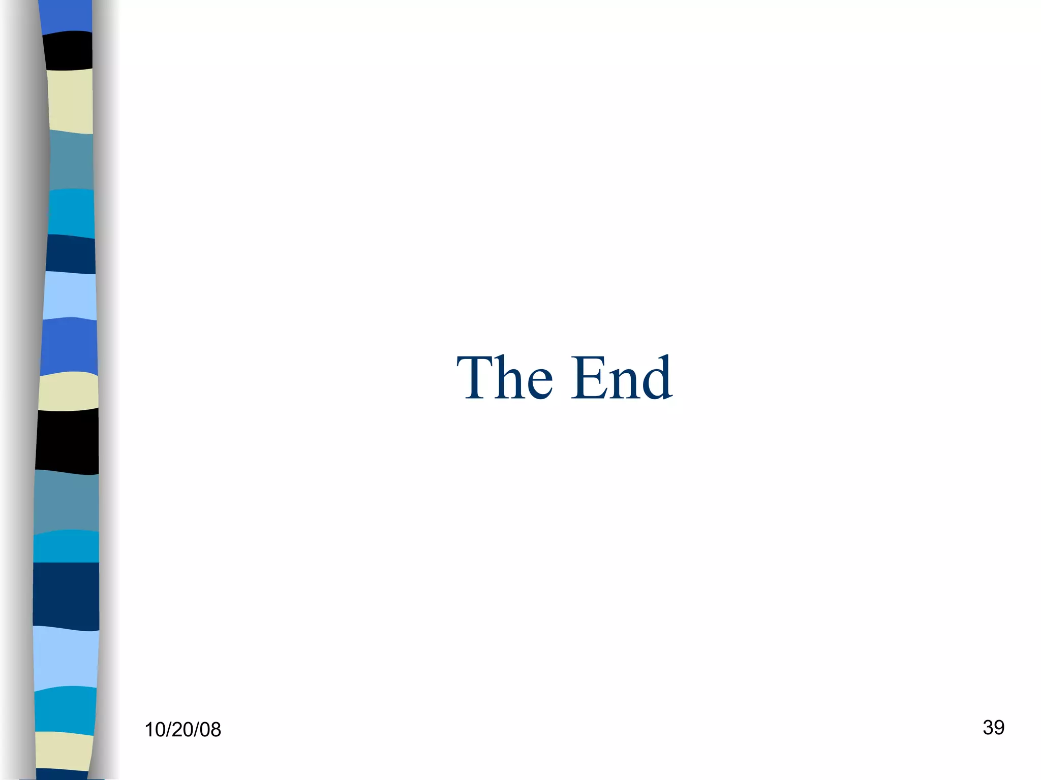 The End 