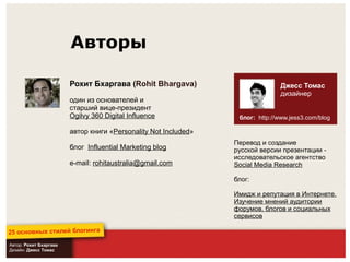 25 основных стилей блоггинга