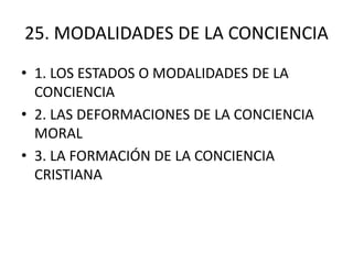25. modalidades de la conciencia | PPTX