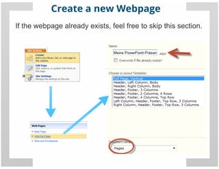 SharePoint Lesson #25: Embedding external content