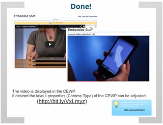 SharePoint Lesson #25: Embedding external content