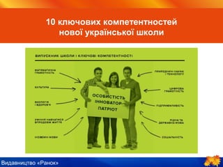 Видавництво «Ранок»
10 ключових компетентностей
нової української школи
 