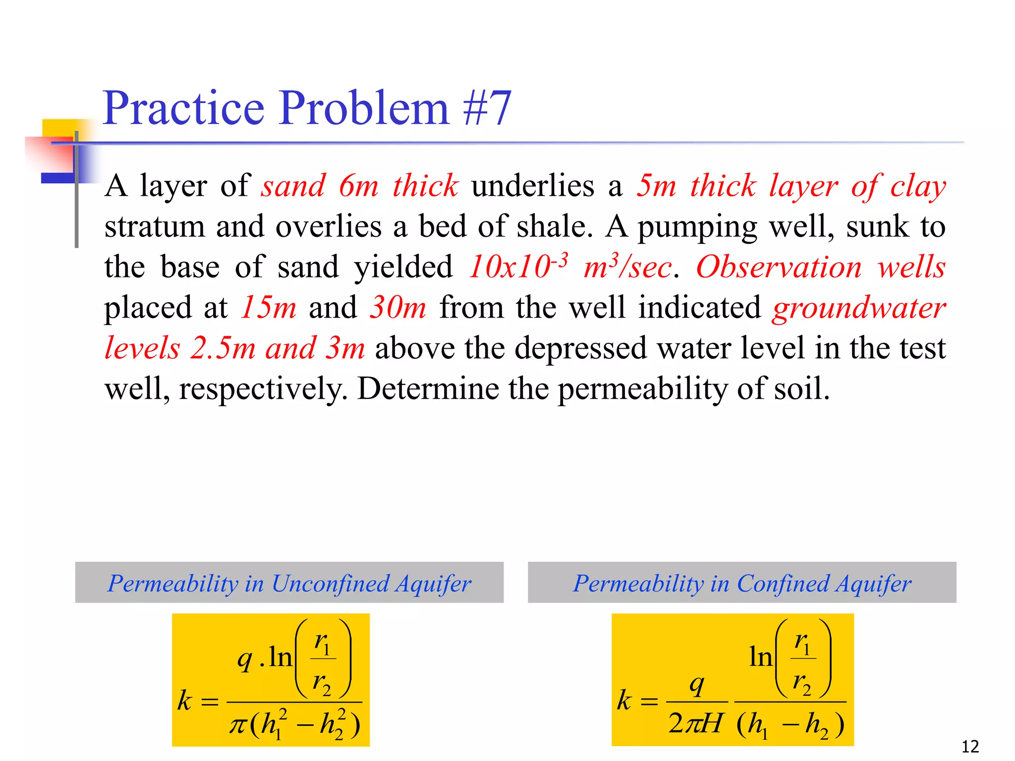 Geotechnical Engineering-I [Lec #25: In-Situ Permeability] | PPSX