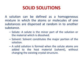 Solid Solution | PPTX