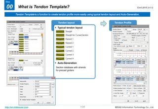 MIDAS CIVIL Tendon template for prestressing | PDF