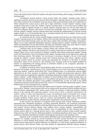 Contribution of critical thinking, science process skills towards ...