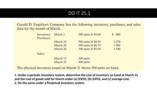 25. Inventory Costing Method. accounting basic | PPTX
