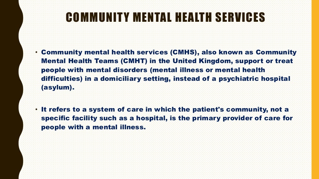 Community Psychiatry