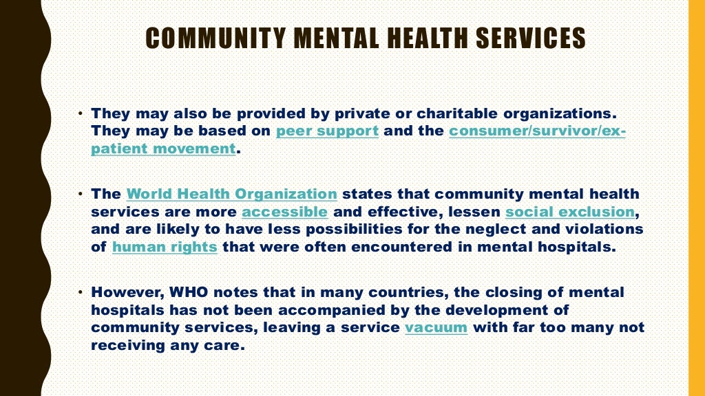 Community Psychiatry