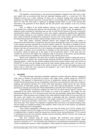 Teaching perspective during COVID-19: coping and stress | PDF