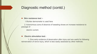 Dermometer classification and diagnostic methods of peripheral nerve injury | PPTX