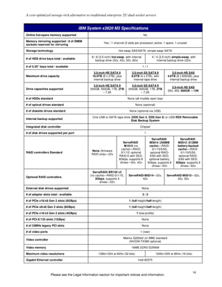 IBM System x3620 M3 Product Guide | PDF