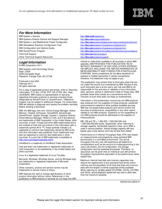 IBM System x3620 M3 Product Guide | PDF | Cloud Computing | Internet