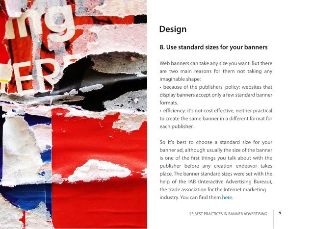 25 Best Practices In Banner Advertising