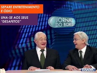 QUANDO HÁ OPORTUNIDADE E
EMBASAMENTO PARA TAL
6. DESCULPA OU RETRATAÇÃO
 