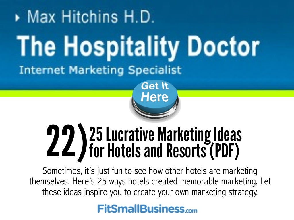 25 Hotel Marketing Ideas