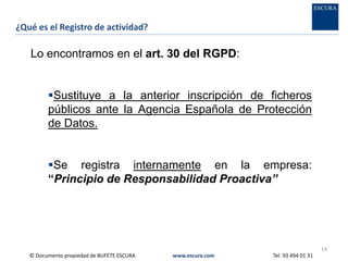25 RGPD - reglamento general de protección de datos | PDF